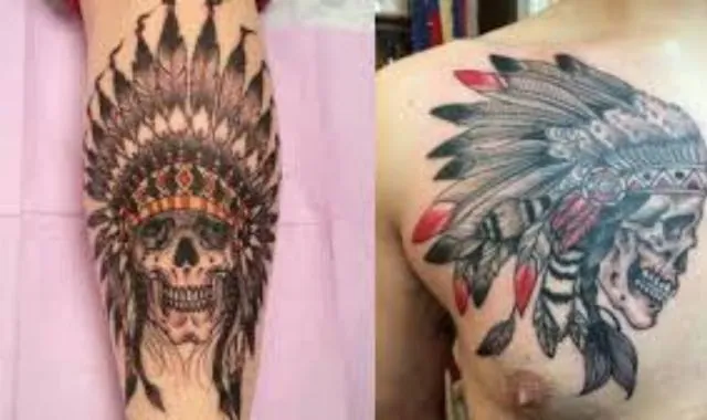 Native American Skull Tattoo Designs A Fusion of Symbolism and Strength