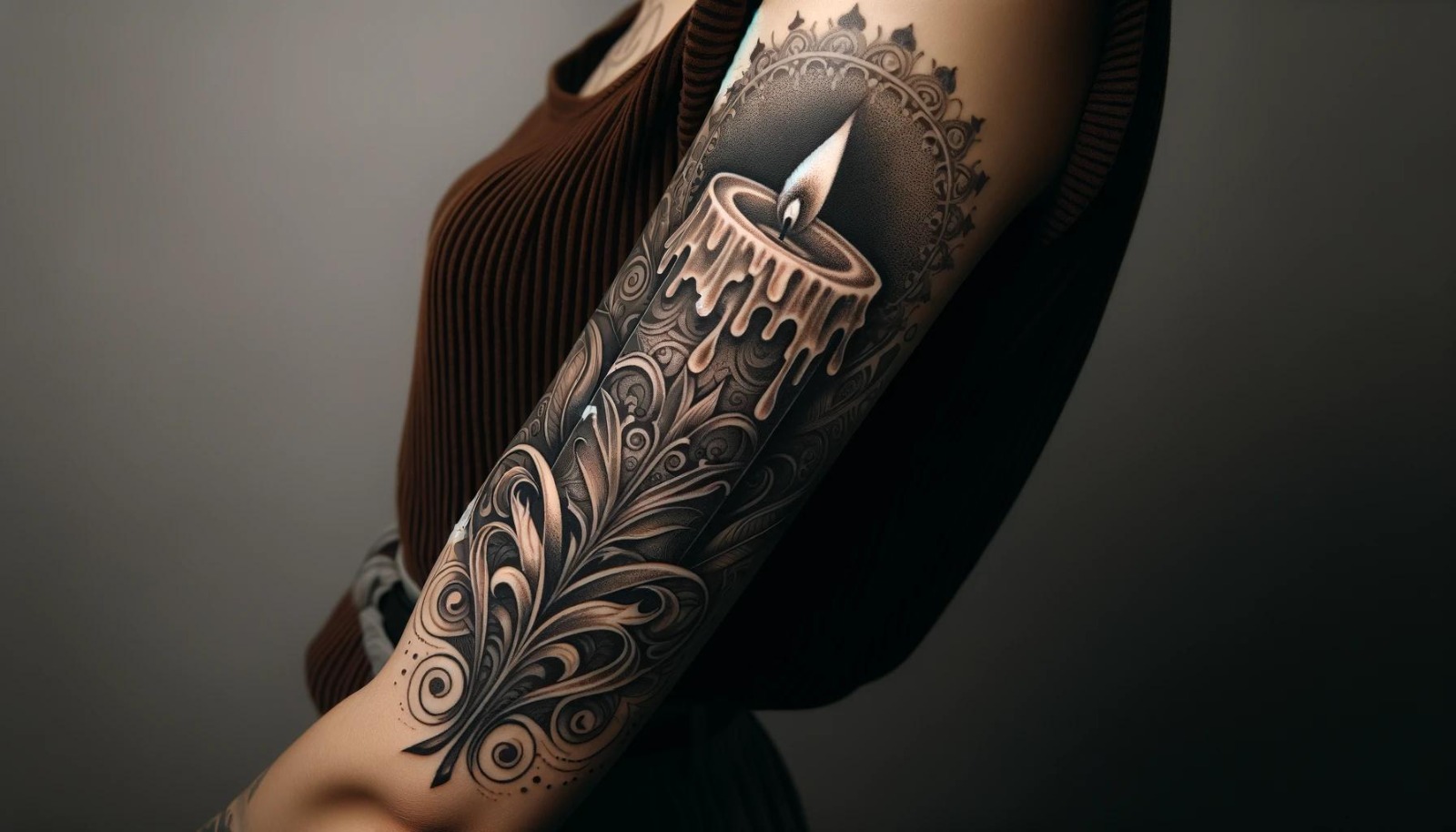 Candle Tattoo Designs: A Symbolic Glow