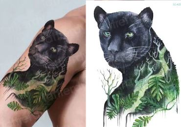 wildlife tattoo design on shoulder
