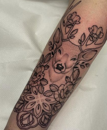 Animal mandala tattoo