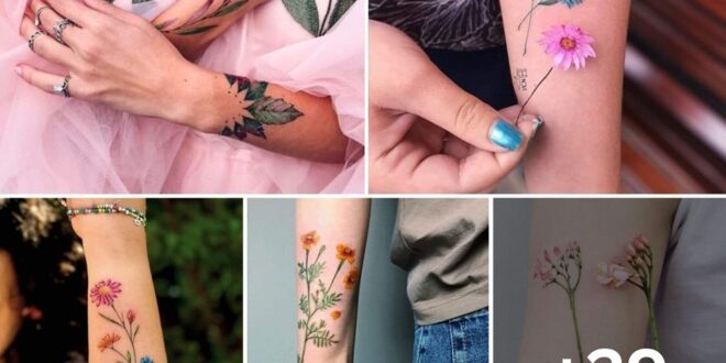 floral tattoos