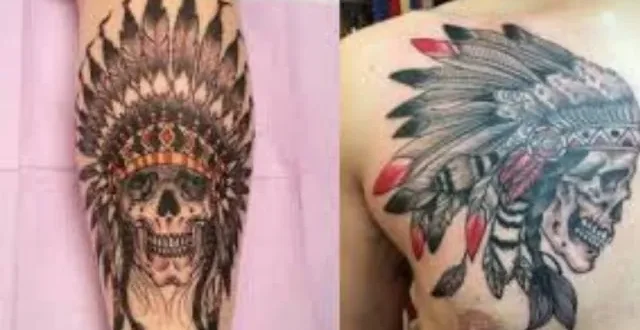 Native American Skull Tattoo Designs A Fusion of Symbolism and Strength